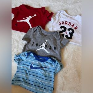 Air Jordan & Nike | Short Sleeve Onesies | 9M